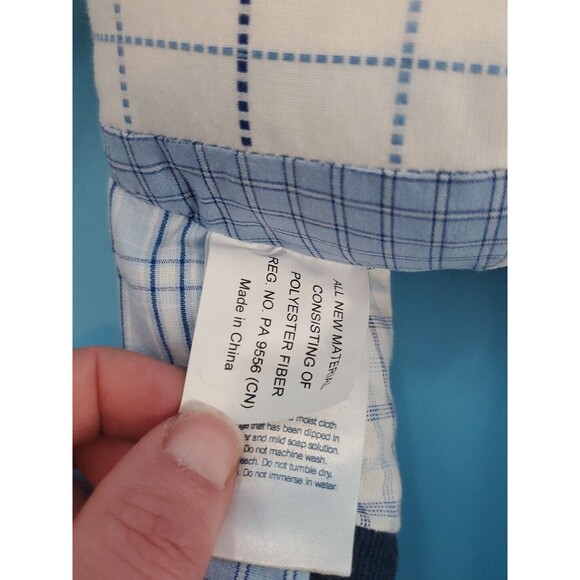 Nautica Kids Corduroy Patchwork Teddy Bear Stuffed Animal Plush Nursery Appx 15" - Picture 7 of 9